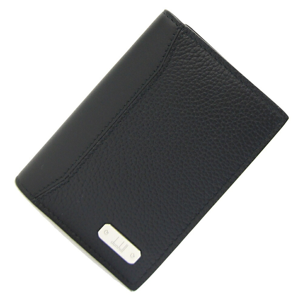Dunhill Business Card Holder 1893 Harness 23R2512GN001R Black Leather Holder/...